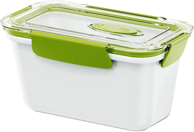 0 9l insulated lunch box with lid easy carrying no spill design