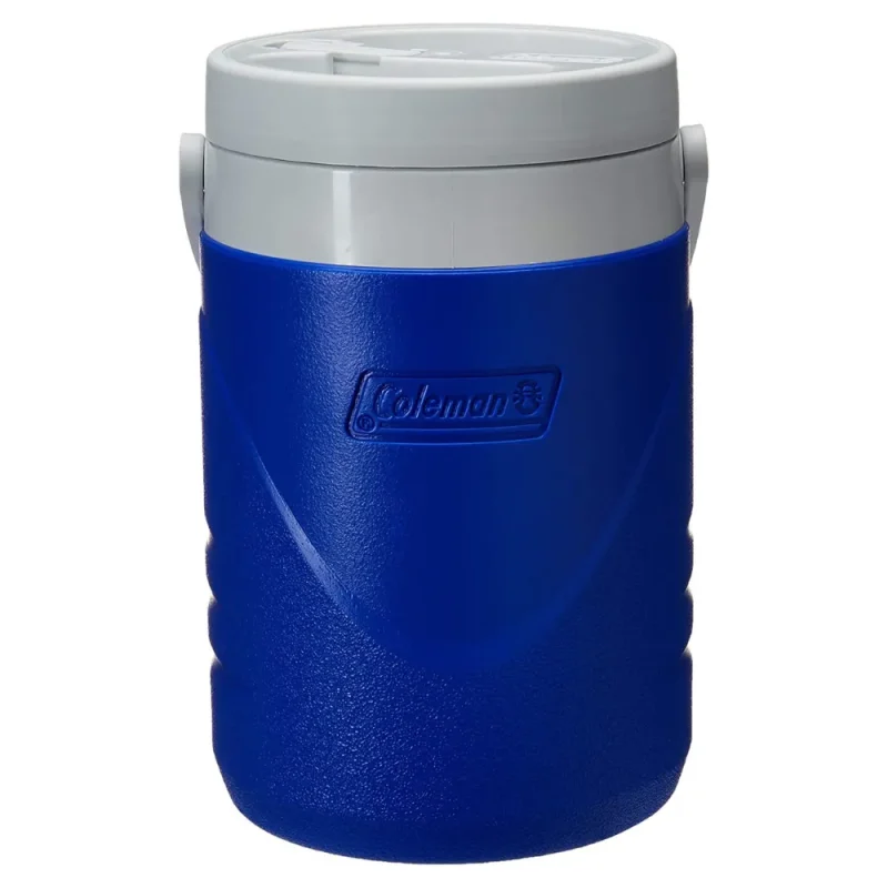 1 gallon blue beverage jug