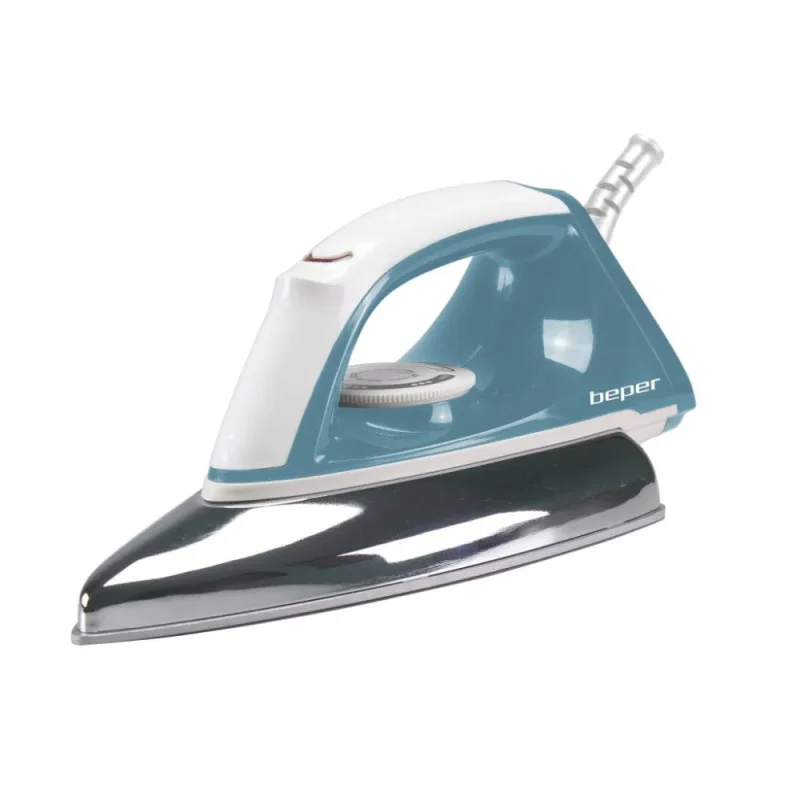 1300w dry iron w non stick soleplate easy grip handle