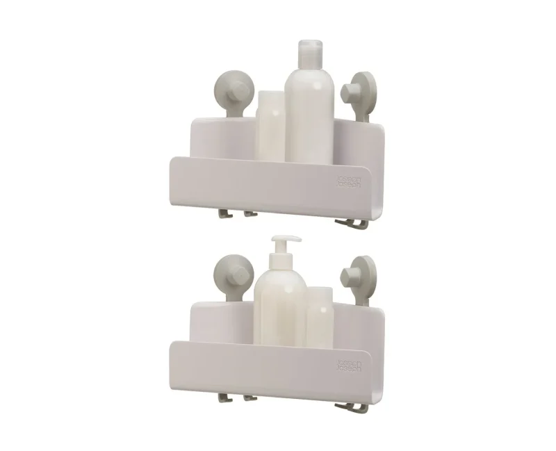 2 piece corner shower shelf set easystore