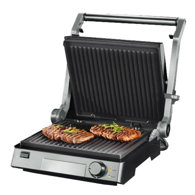 2000w stainless steel contact grill easy cleanup