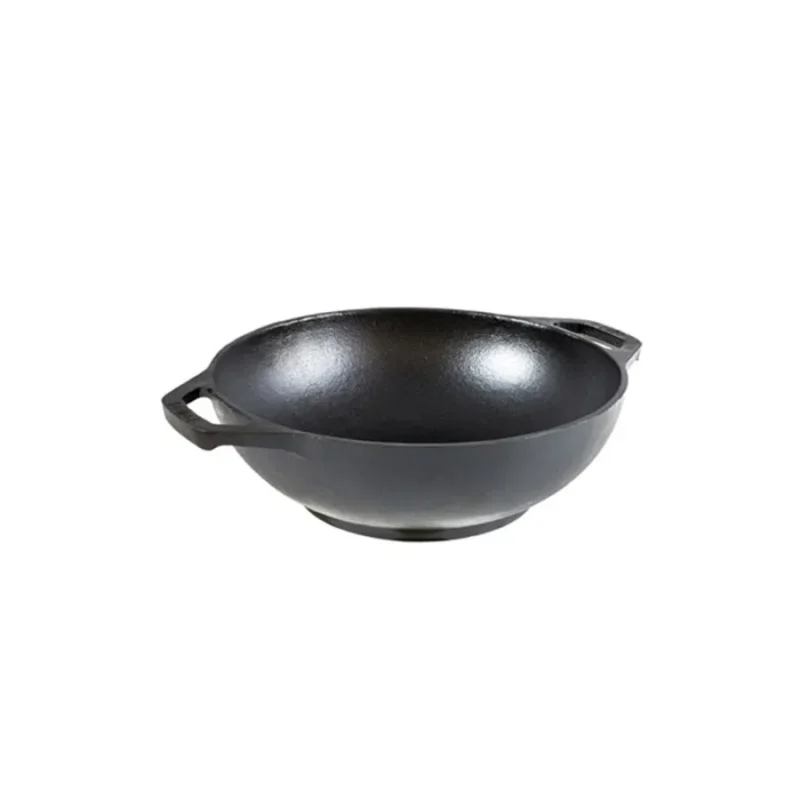 22cm cast iron mini wok durable non stick cookware