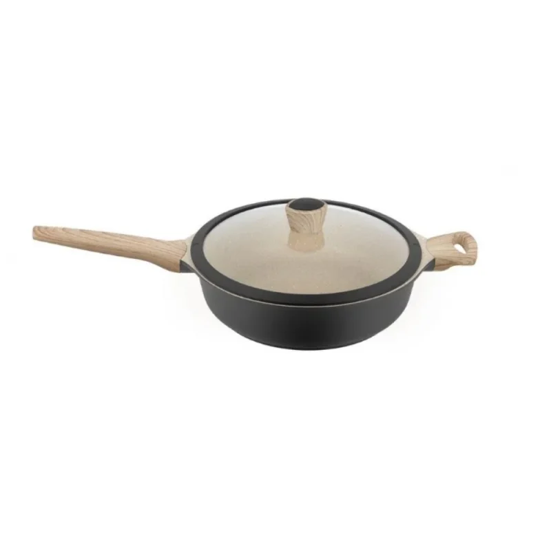 28x7cm granite non stick aluminum saut pan