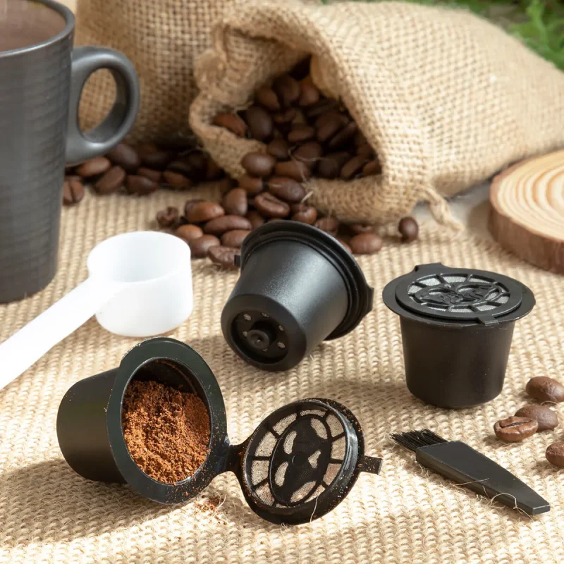 3 pack reusable coffee capsules for eco friendly brewing