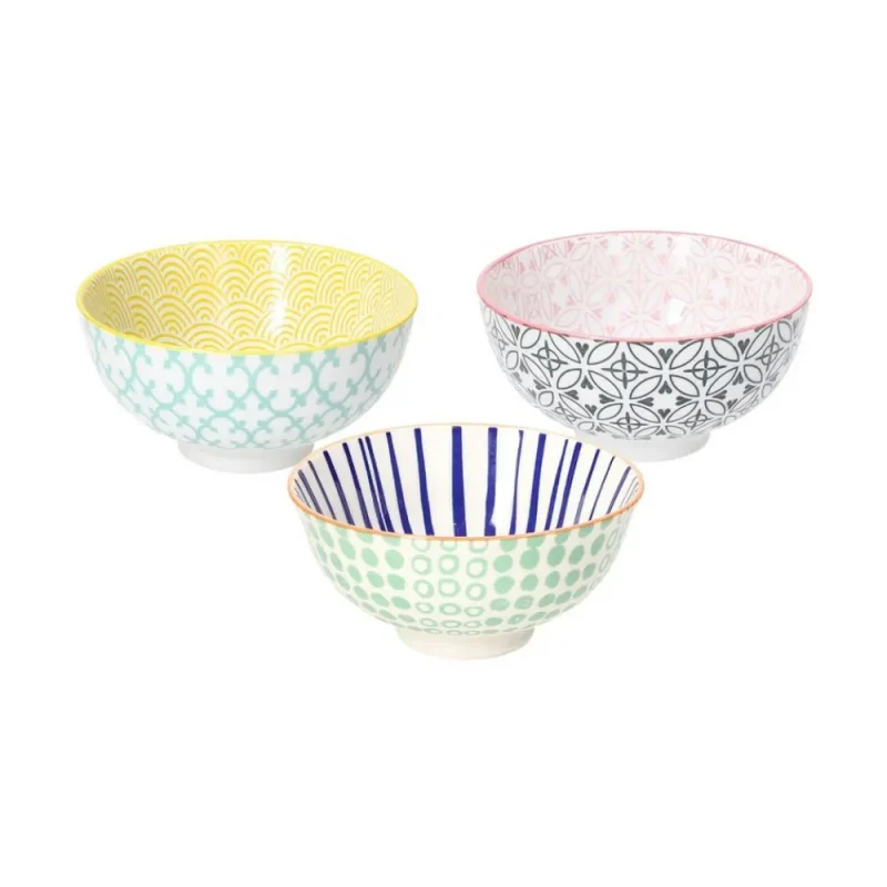 3 piece 12cm portata barcelona bowls set