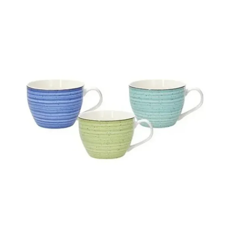 3 piece 420ml iris bahamas breakfast cup set