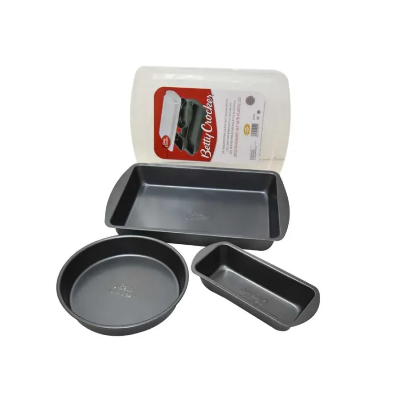 3 piece bakeware set with lid easy returns