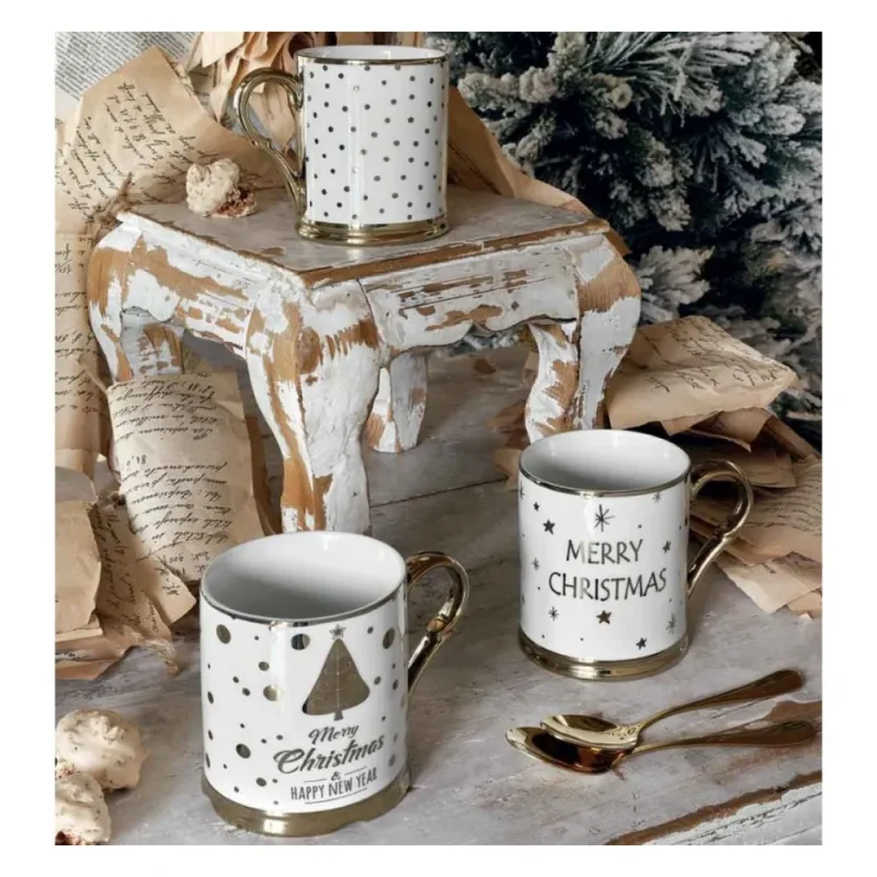 3 piece christmas mug set perfect holiday gift