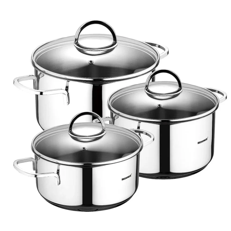 3 piece stainless steel cookware set