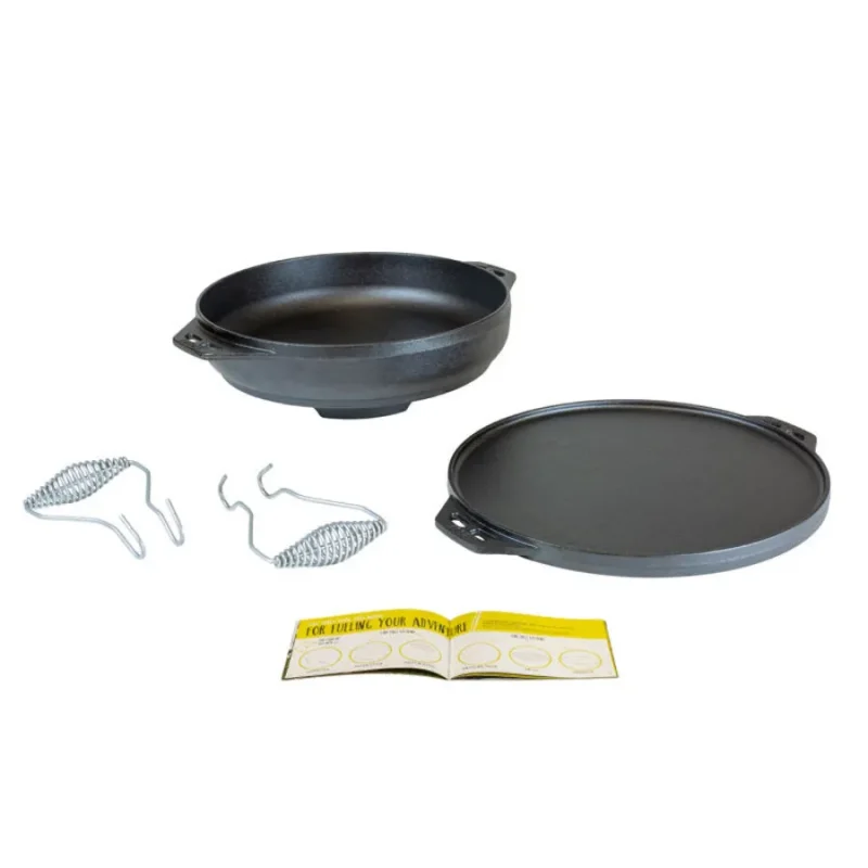 35 5cm cast iron cook it all skillet