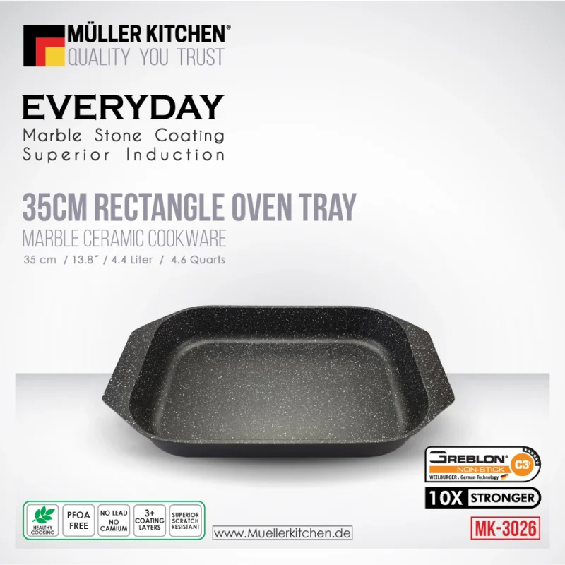 35cm die cast aluminum oven tray scaled