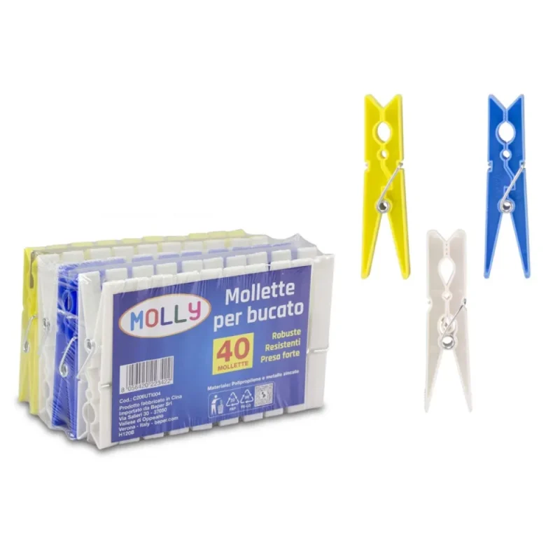 40 piece beper clothes pegs set