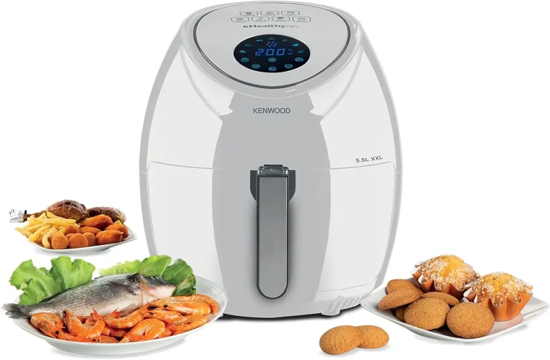 5 5l xxl white air fryer high capacity easy cooking