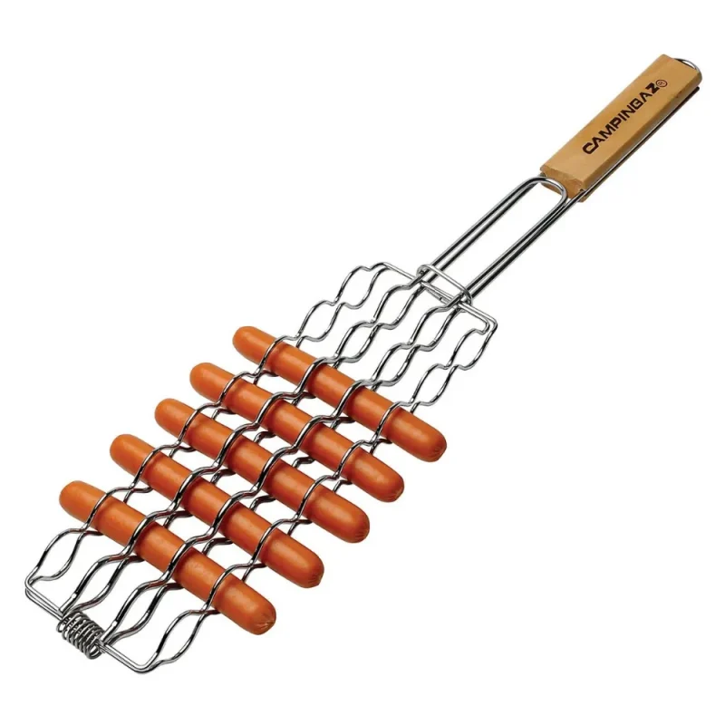 50cm stainless steel grill sausage basket durable non stick cooking tool