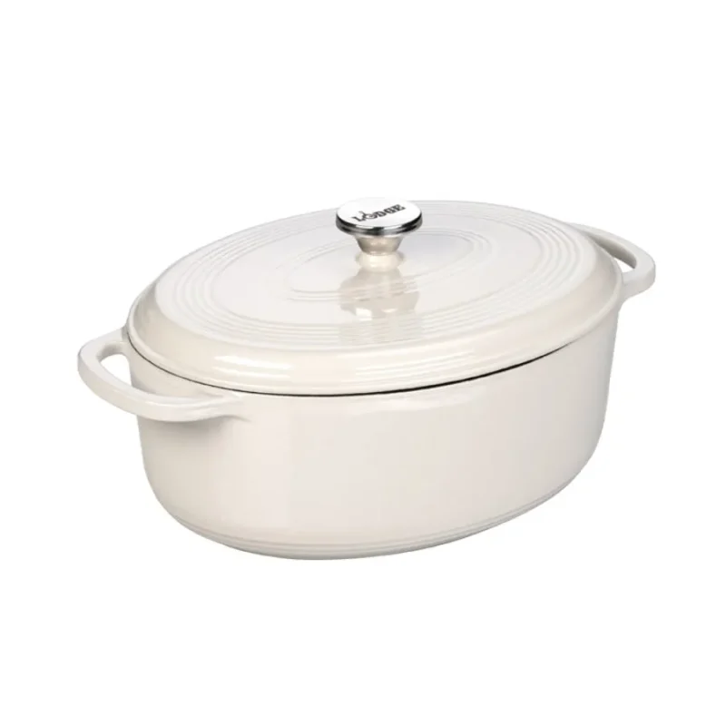 6 5l oval cast iron dutch oven essential enamel