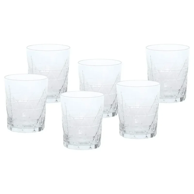 6 piece just tumblers glass set versatile drinking glasses