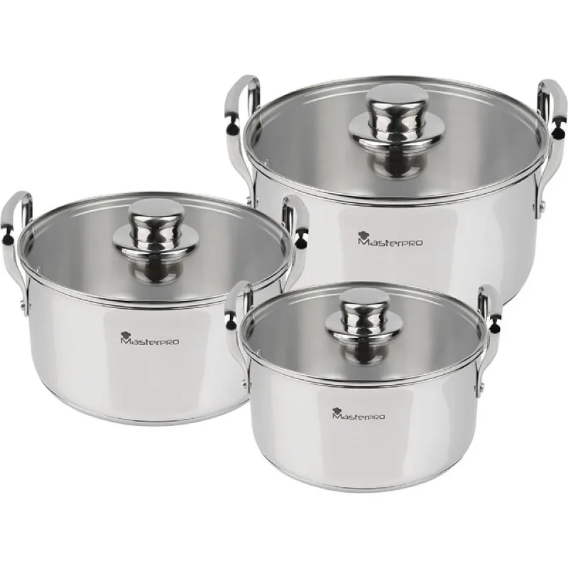 6 piece stainless steel cookware set