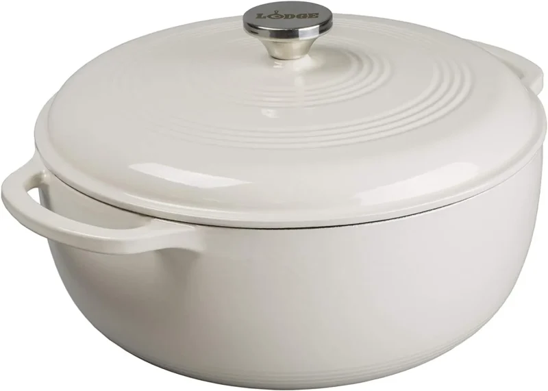 7 38l white cast iron dutch oven