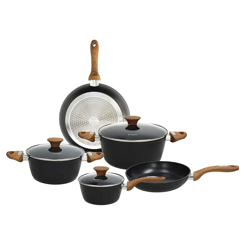 8 piece country chic cookware set premium kitchen essentials