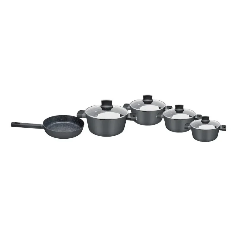 9 piece granite cookware set non stick durable