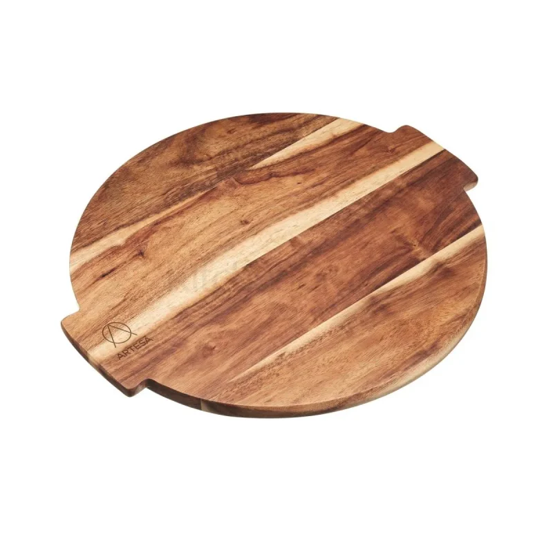 acacia wood lazy susan rotating serving tray for entertaining