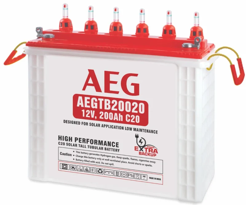 aeg 200ah c20 solar battery high capacity long lifespan