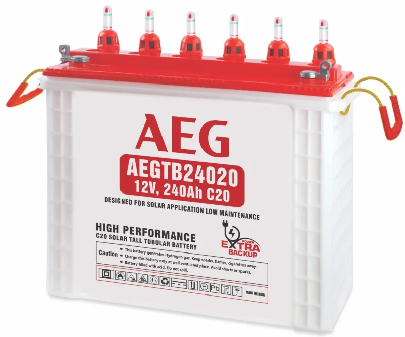 aeg 240ah solar battery c20 high capacity energy storage