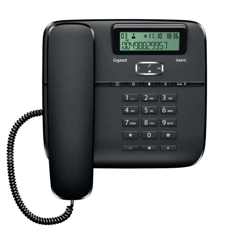 black corded telephone easy return policy