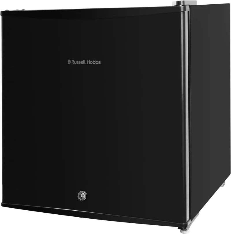 black mini fridge with free crepe maker