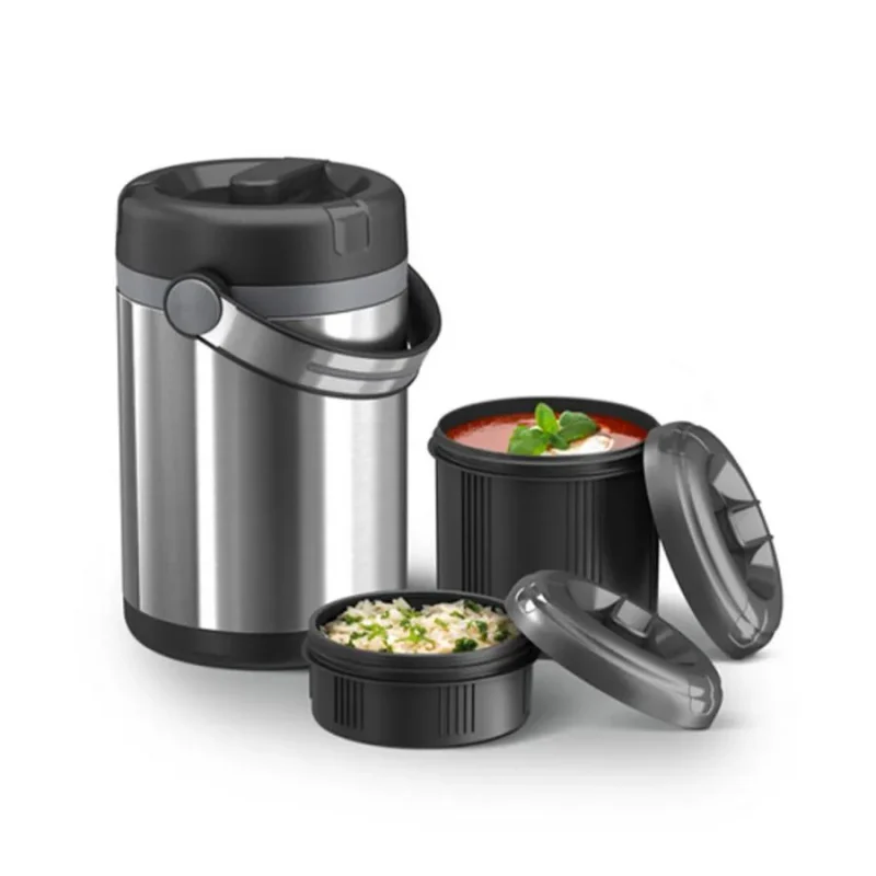 black mobility food flask portable stylish