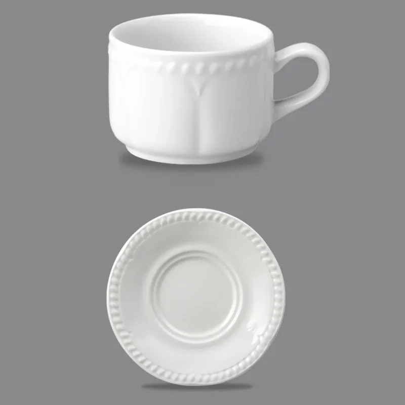 buckingham white tea coffee cup