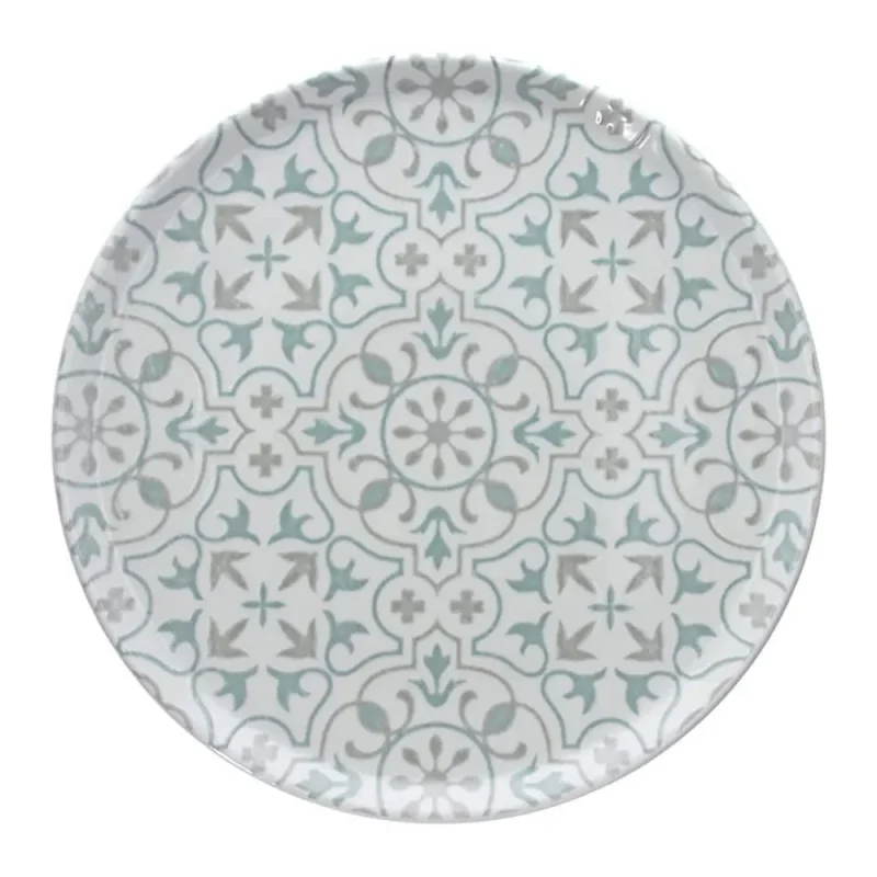 cinzia aura blu round pizza plates