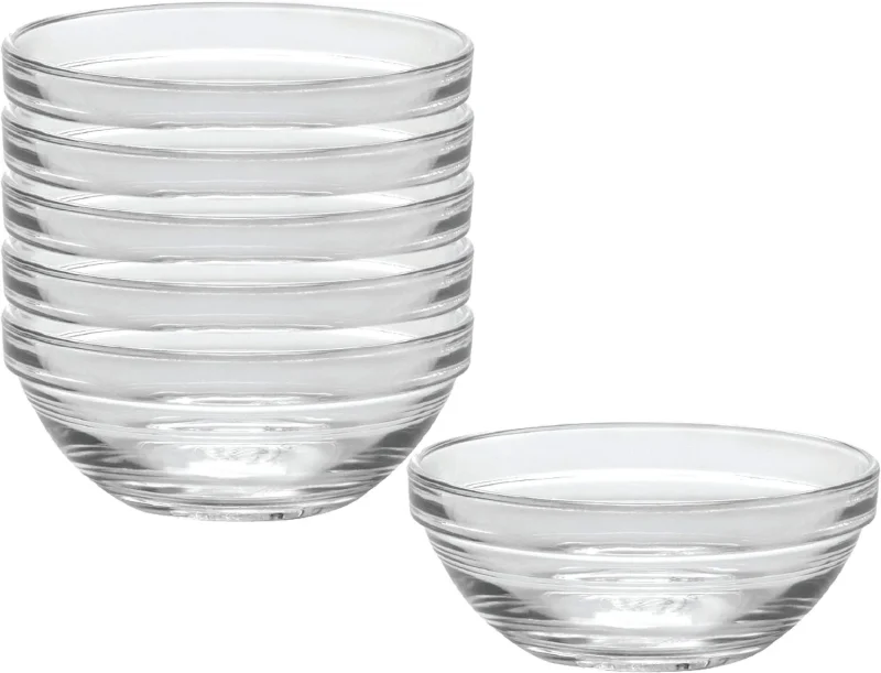 clear stackable bowl transparent design