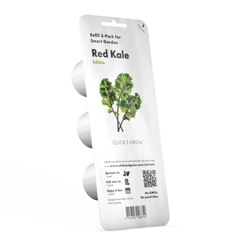 click grow red edible herb refills fresh flavorful