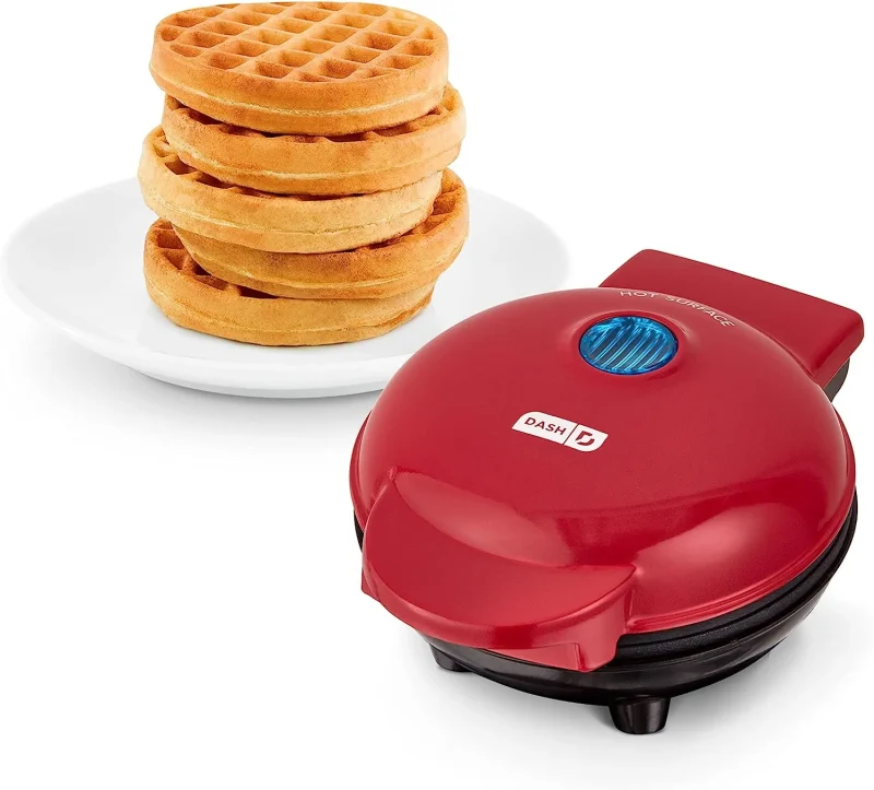 compact 10cm waffle maker 350w easy clean