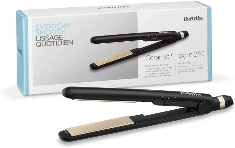 compact ceramic travel hair straightener