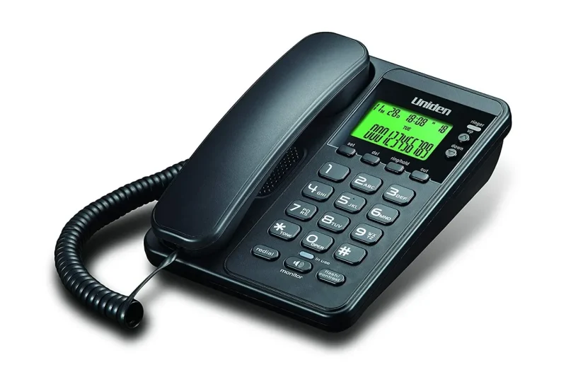 compact corded phone durable caller