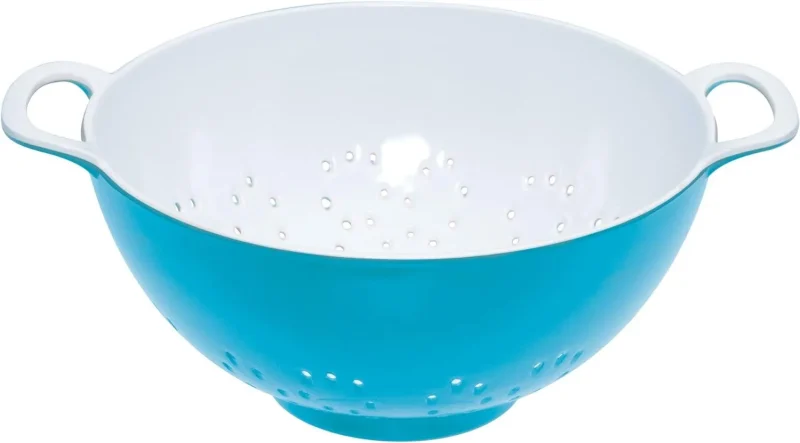 compact melamine colander for efficient strain