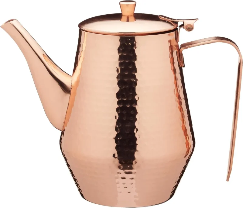 copper hammered 1 1l coffee pot lexpress stainless steel