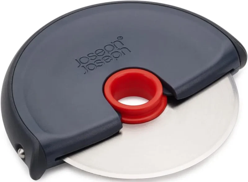 easy clean grey pizza cutter quick slice clean