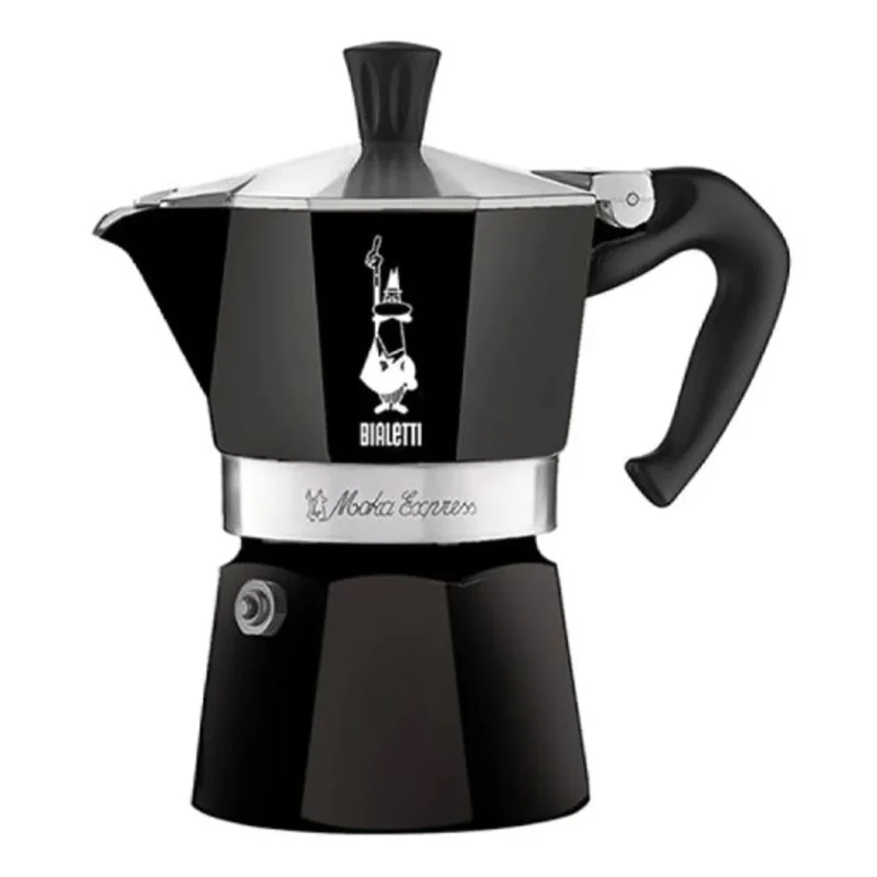 elegant black moka express coffee maker easy returns