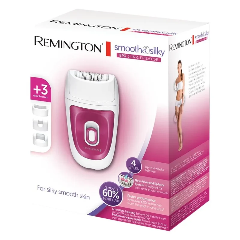 ep3 3 in 1 epilator for smooth skin quick effective hair removal