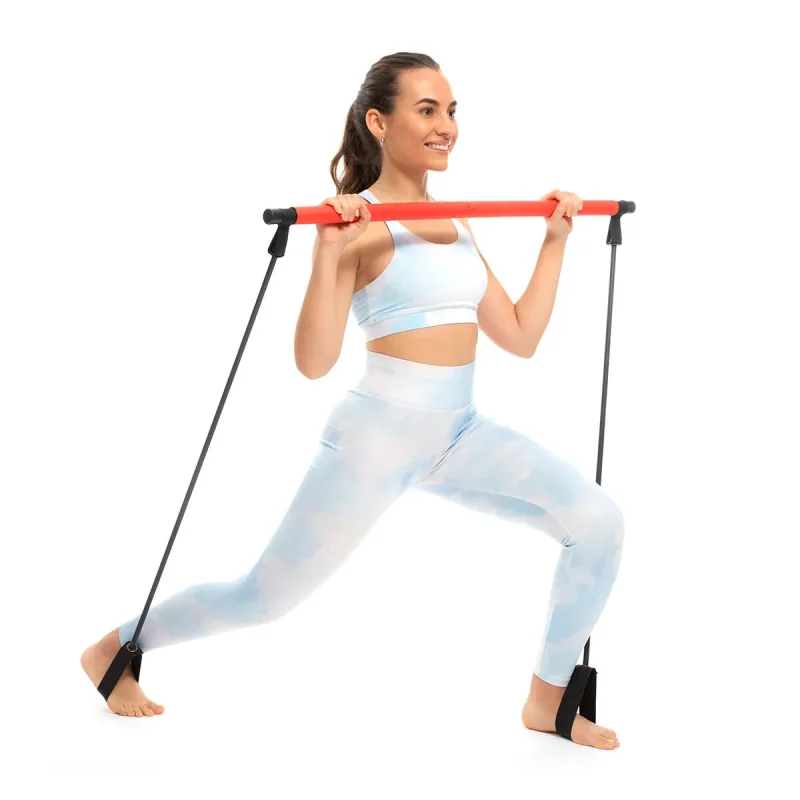 fitness bar with resistance bands exercise guide