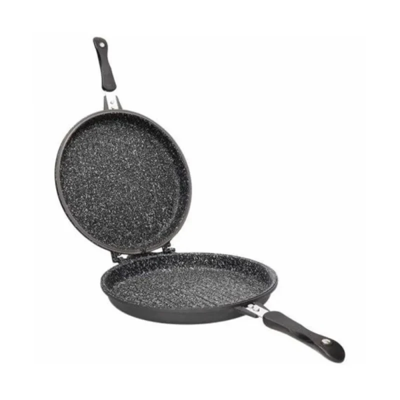 forged x 30cm double round pan premium black