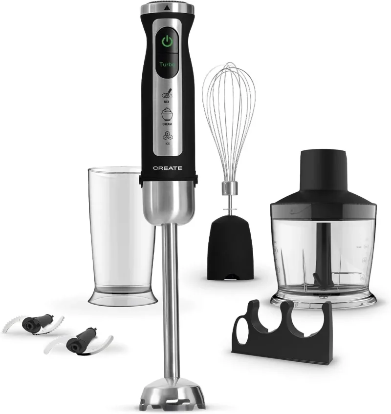 fullmix protool hand blender 7 speeds 6 attachments turbo boost