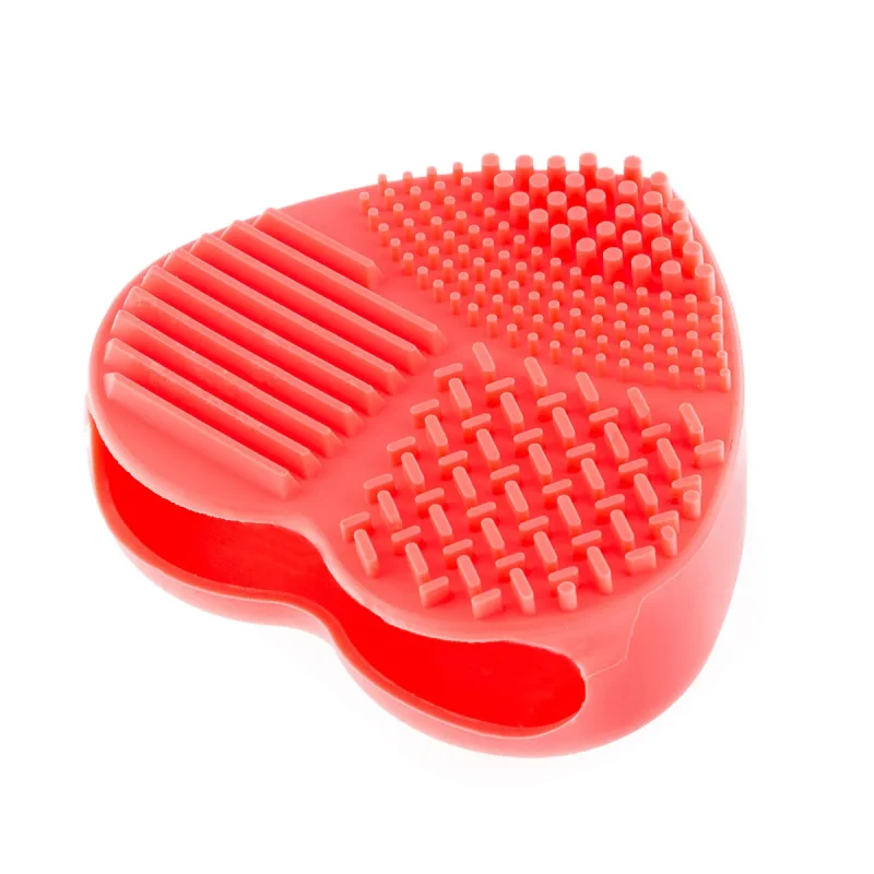 heart shaped makeup brush cleaner