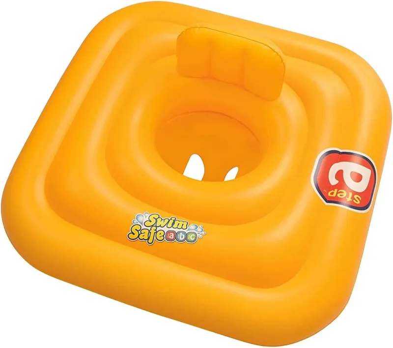 inflatable 3 ring baby boat square design