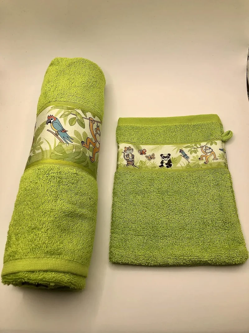 kids towel washcloth set soft quick dry eco friendly