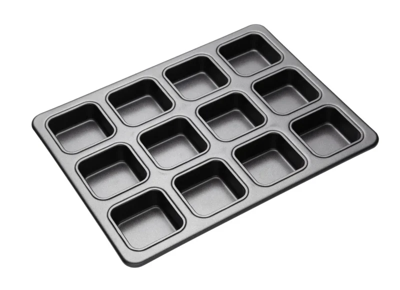 kitchencraft masterclass non stick 12 hole brownie pan