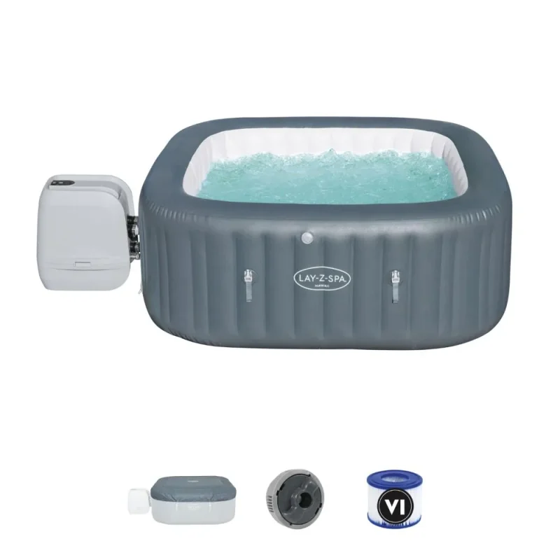 lay z spa hawaii hydrojet pro 4 6 person inflatable hot tub